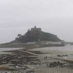 De st Michaels Mount was alleen met eb over land te bereiken