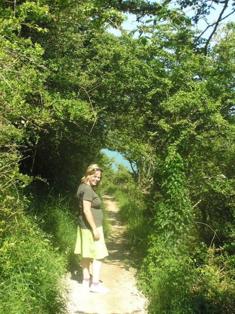 Albertha op de South Downs Way