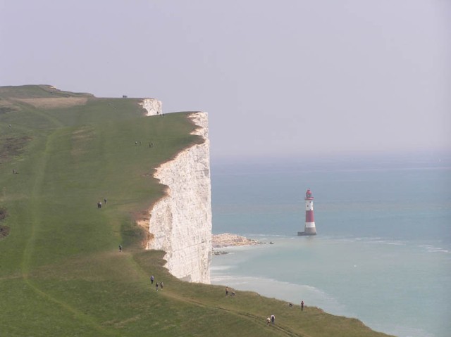 Al wandelend over de Seven Sisters hadden we prachtig uitzichten op de krijtrotsen