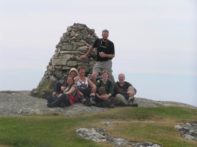 Op de top van Dun-I, het hoogste punt van Iona (overigens slechts 100m boven zeeniveau)