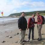 Mijn drie vakantiemaatjes op Port Eynon Beach