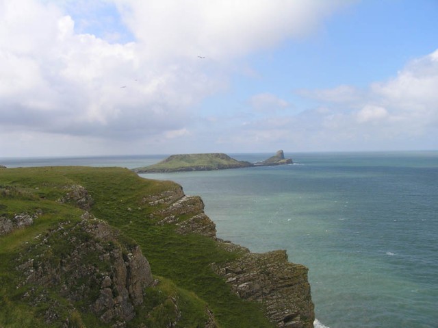 The Wurms Head, het uiterste puntje van the Gower peninsula