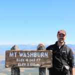 Wandelen naar de top van mount Washburn in Yellowstone viel niet tegen na alle bergwandelingen in de Tetons, en het uitzicht was adembenemend, 360 graden in de rondte konden we alle hoeken van Yellowstone zien.