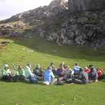 Bij st Columba's Bay werd er gepicknickt