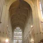 de binnenkant van Bath abbey