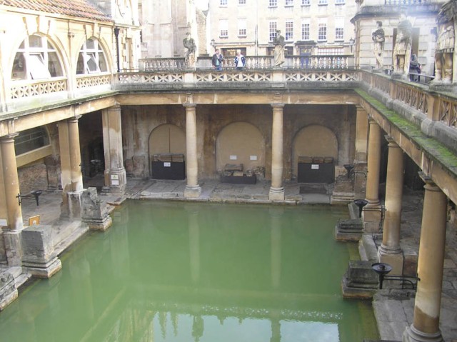 de beroemde Roman Baths (absoluut een aanrader!)