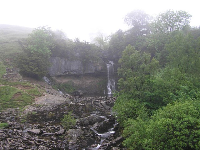 Er waren nog meer watervallen te bezichtigen: dit is n van de watervallen bij Ingleton