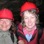Marieke en ik samen in de grot