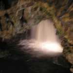 Dit is een ondergrondse waterval in de white scar caves