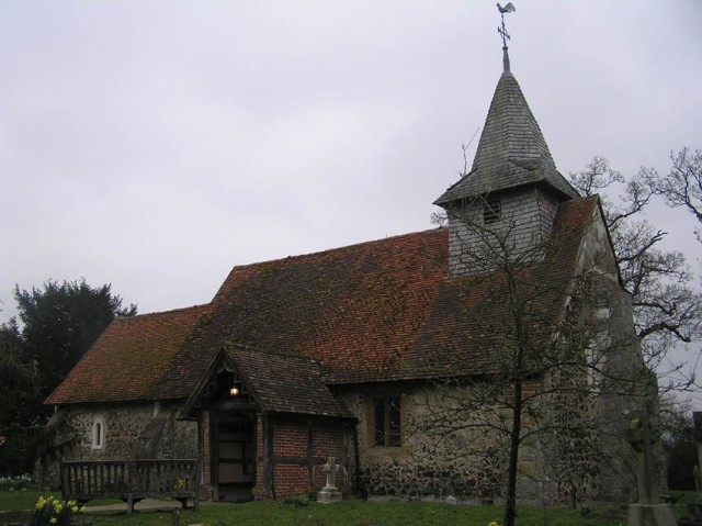 st Nicholas church in Pyrford stamt uit 1140 AD